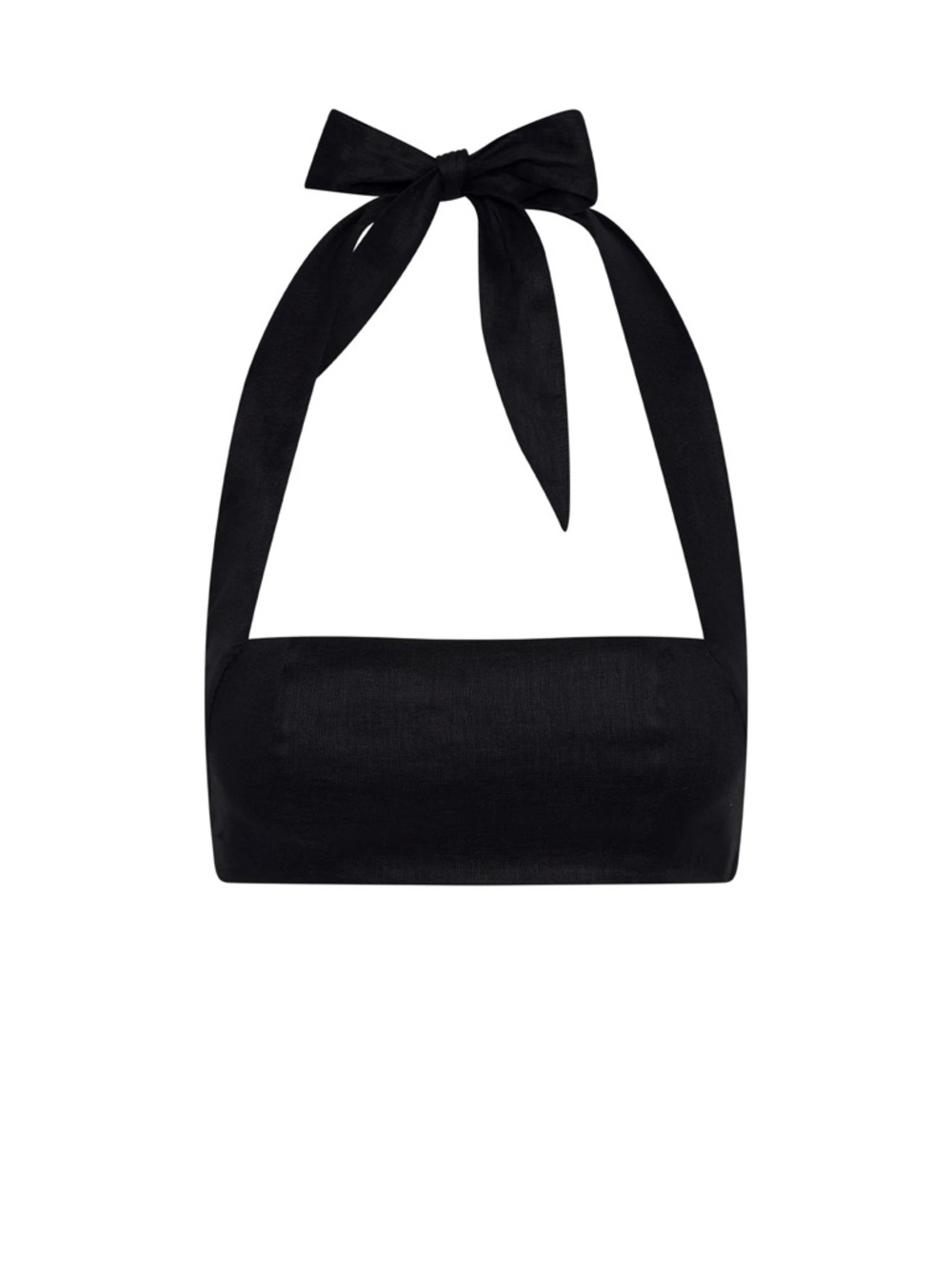 MONTSERRAT TOP - BLACK LINEN